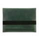 Зелений горизонтальний шкіряний чохол Gmakin для MacBook Air 13 M2