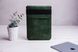 Зеленый вертикальный кожаный чехол Gmakin для MacBook