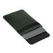 Зеленый вертикальный кожаный чехол Gmakin для MacBook Air 13 M2