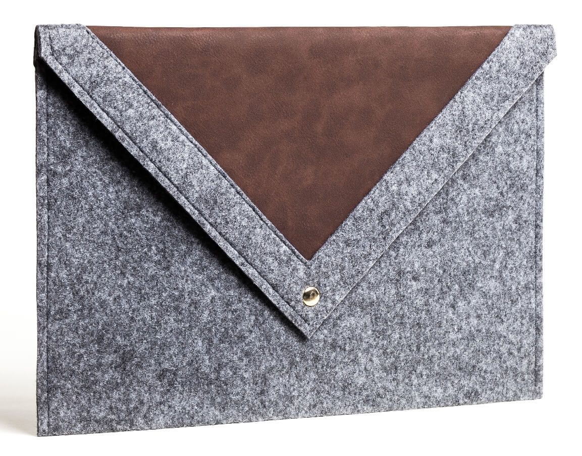 Серый конверт Gmakin для MacBook с треугольной крышкой Air 13 M1