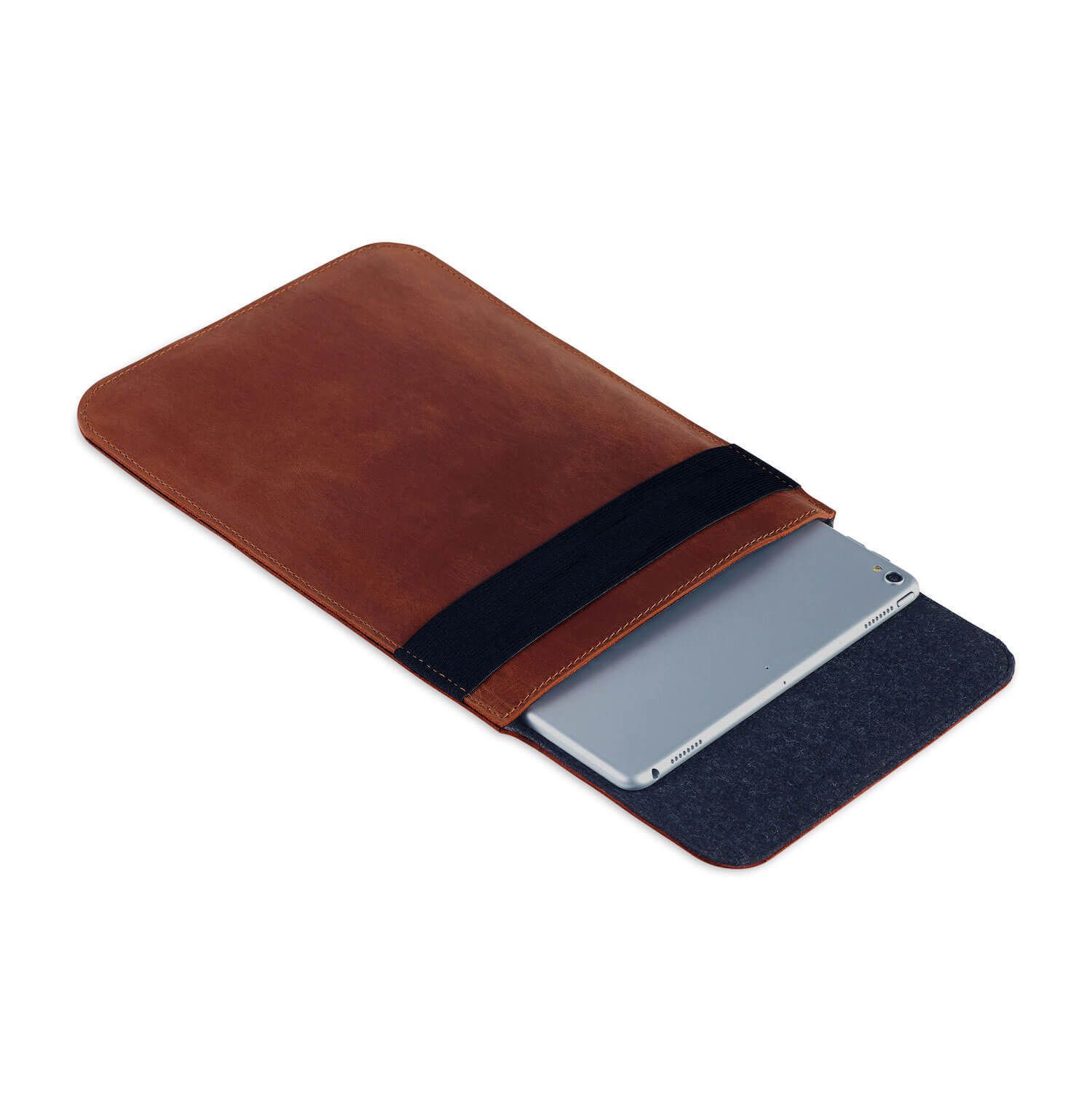Коричневый вертикальный кожаный чехол Gmakin для iPad Pro 12.9 (2020)