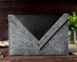 Сірий чохол-конверт Gmakin для MacBook із трикутною кришкою Air 13 M1