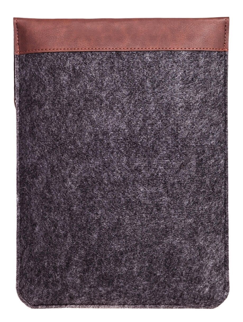 Вертикальный чехол Gmakin для MacBook коричневый с черным Pro 15 2012-2015