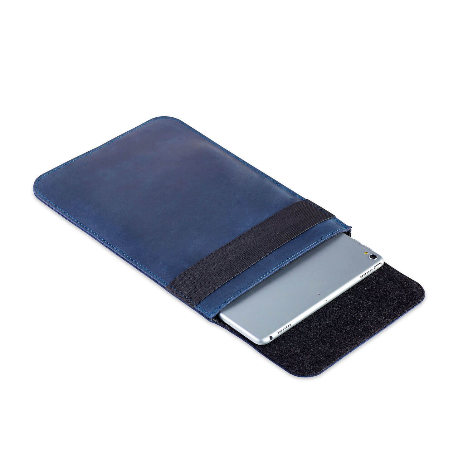 Синий вертикальный кожаный чехол Gmakin для iPad Pro 12.9 (2020)