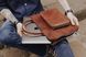 Коньячная кожаная сумка Gmakin для MacBook Air 13 M2