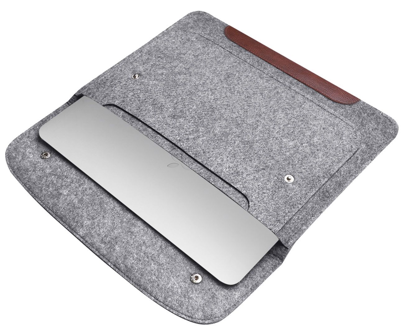 Чехол-конверт Gmakin для Macbook Air 13 M1 коричневый